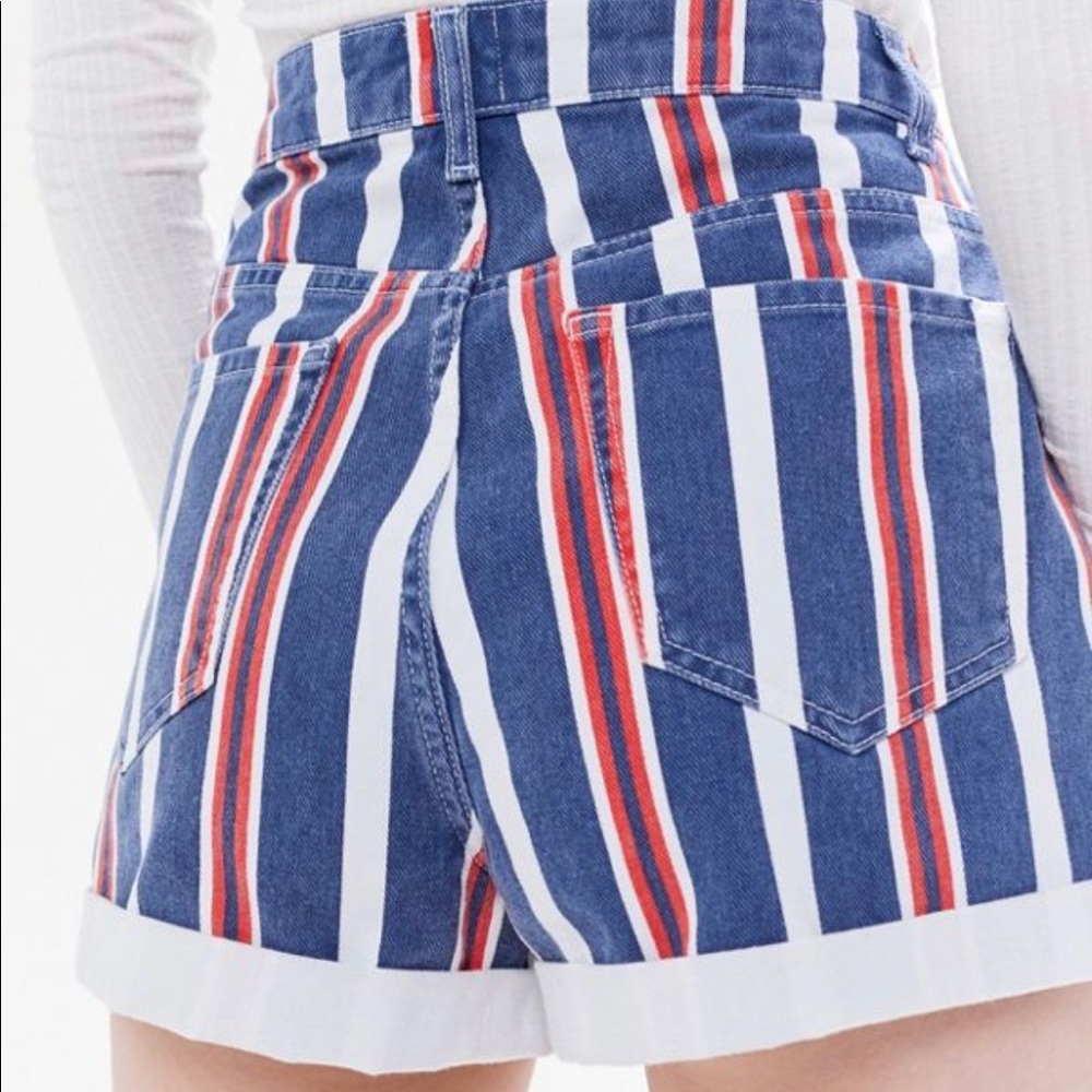 Urban Outfitters BDG Colorful Striped Mom  Shorts